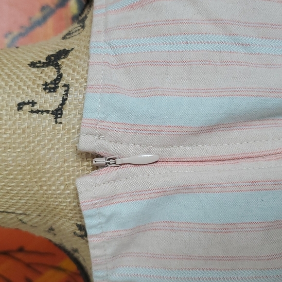 Madewell Striped Puff-Sleeve Tapered Jumpsuit Size 14 L1870 - Picture 5 of 10